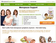 Tablet Screenshot of menopausesupport.com